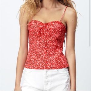 Zara Floral Print Corset Top